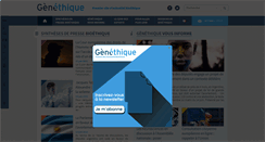 Desktop Screenshot of genethique.org
